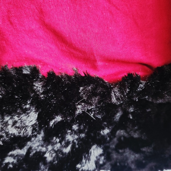 Vintage Elephant Tapestry Cape Faux Fur Trim Boho Ethnic Heavy Wrap Cotton Blend - Picture 13 of 16